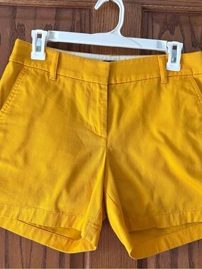 JCrew Yellow Women's Cotton Blend Shorts